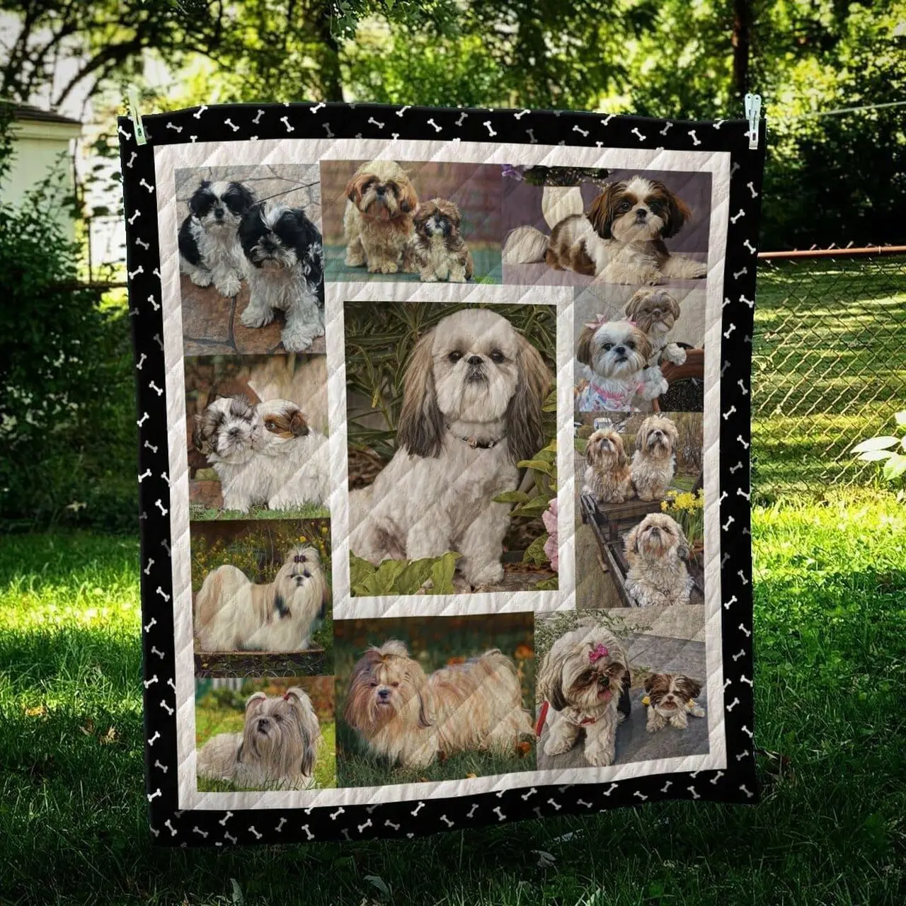 Shih Tzu Love Me Love Me Quilt Blanket Christmas Christmas Gifts Merry Christmas Holiday Gifts Gift Dhc03011791Dd and Home Decor
