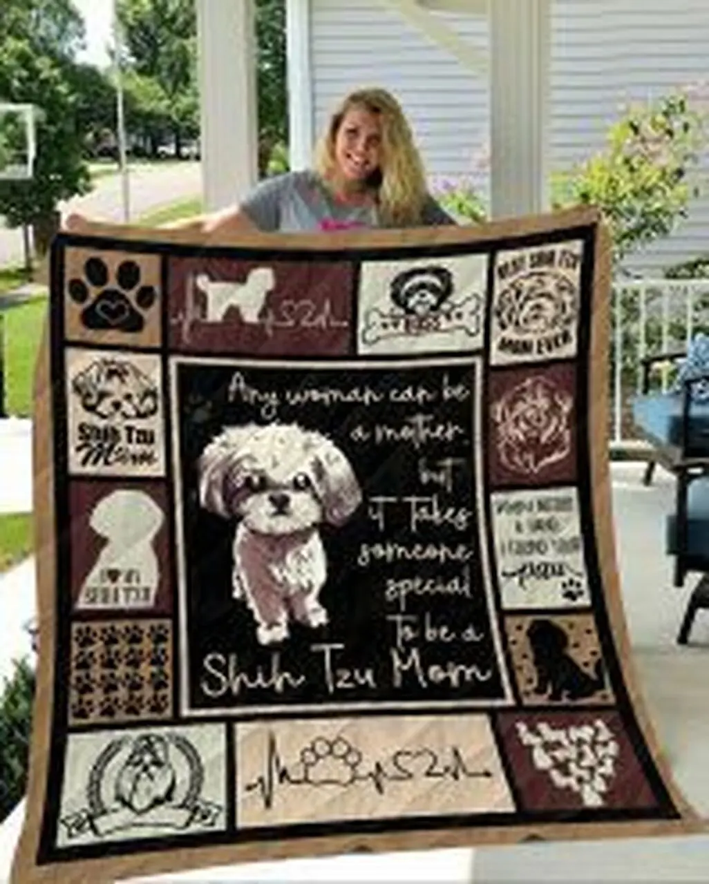 Shih Tzu Quilt Blanket Oopgx Dhc0301576Dd and Home Decor