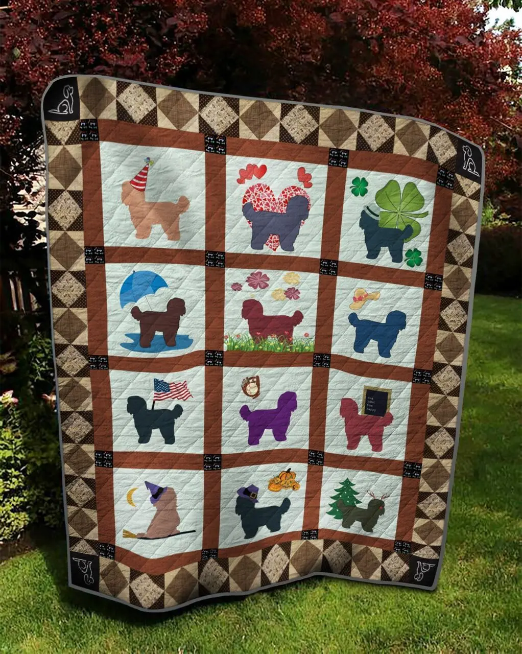 Shih Tzu Quilt Tdhby and Home Decor