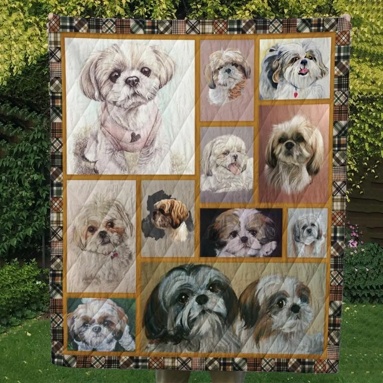 Shih Tzu Quilt Tdhkz and Home Decor