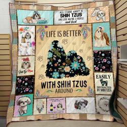 Shih Tzu Quilt Tdhwz and Home Decor