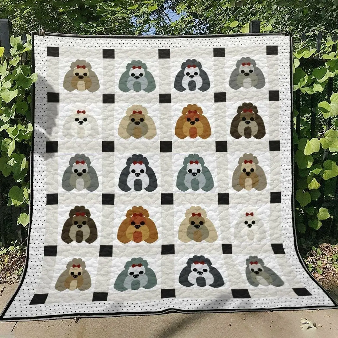 Shihtzu Ht160724 Quilt Blanket and Home Decor