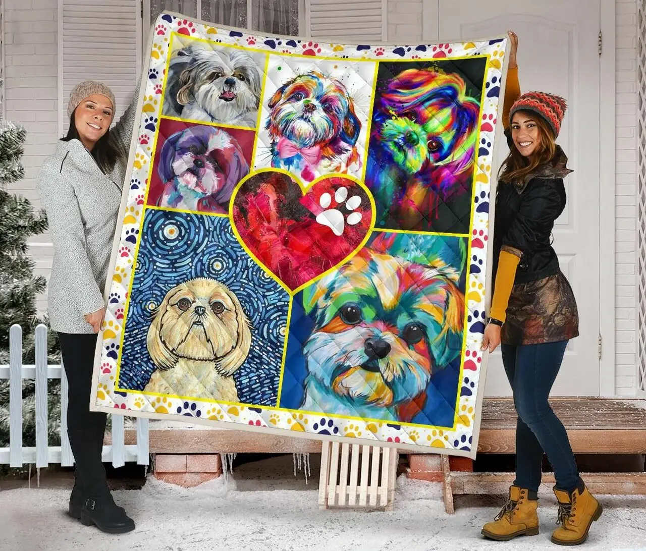 Shihtzu Quilt Blanket Dhc09121437Dd and Home Decor