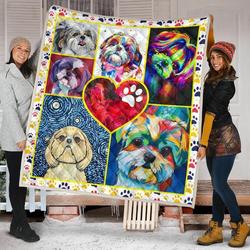 Shihtzu Quilt Blanket Dhc09121437Dd and Home Decor