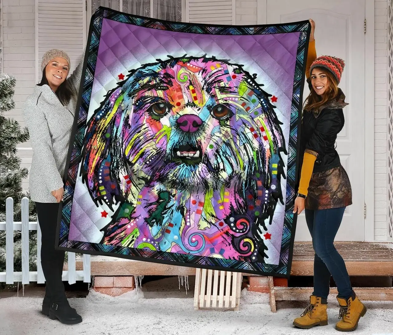 Shihtzu Quilt Blanket Dhc09121509Dd and Home Decor