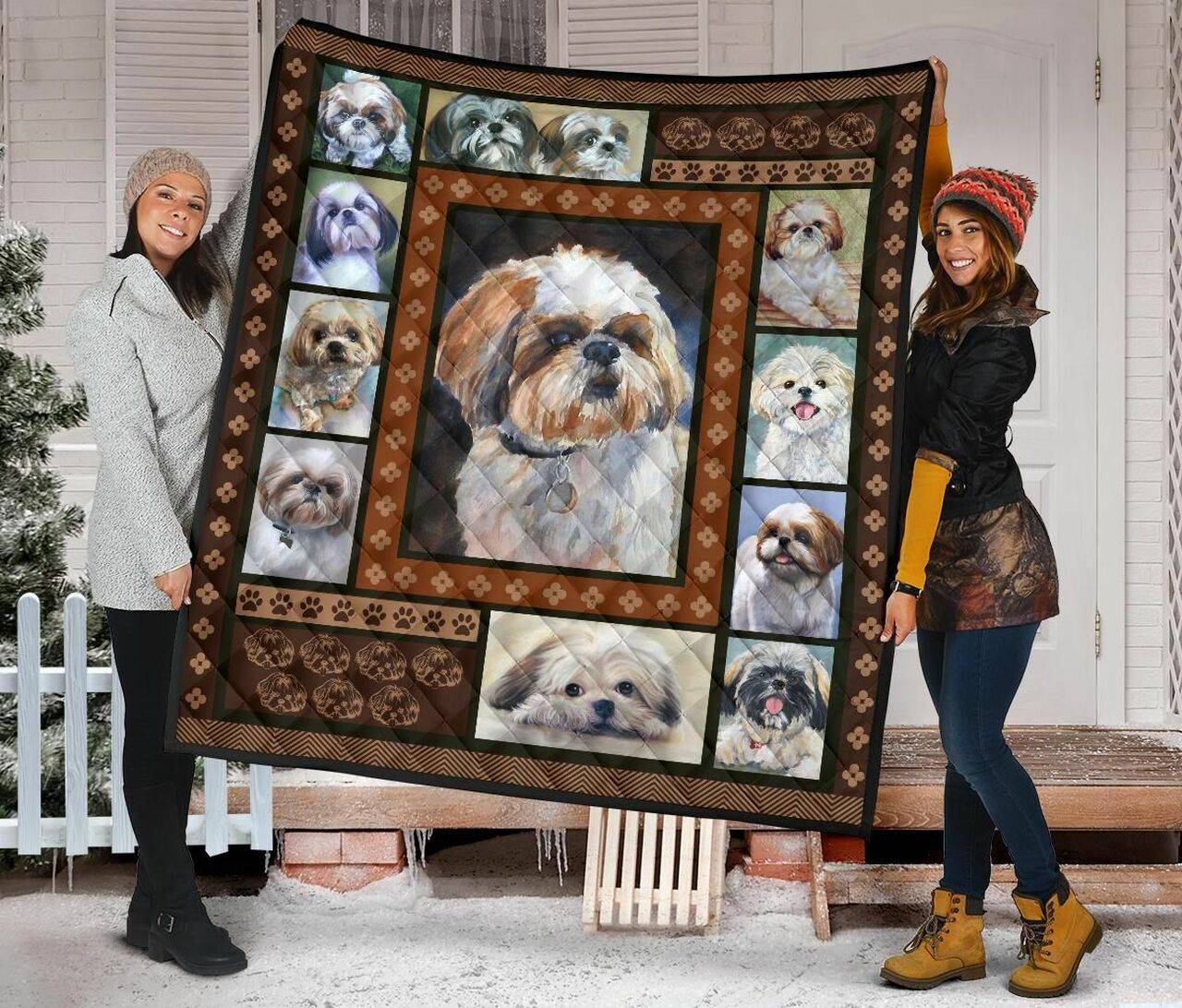 Shihtzu Quilt Blanket Dhc09121551Dd and Home Decor