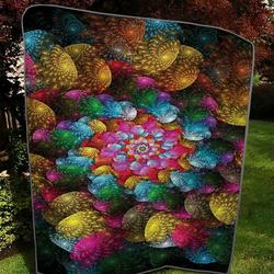 Shining Flowers Hb Quilt Tdhdt and Home Decor