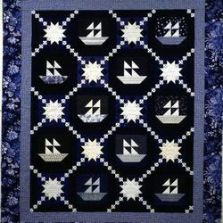 Ships Iin The Night Quilt Tdhef and Home Decor