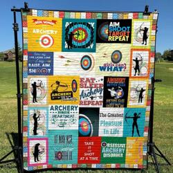 Shoot Like A Girl Hur Quilt Cysiki and Home Decor