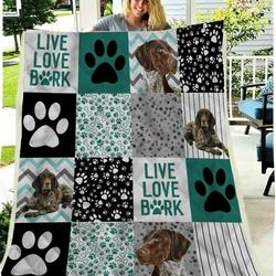 Shorthaired Pointer KC2509386CL Quilt Blanket and Home Decor