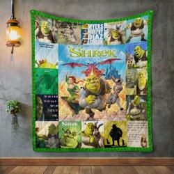 Shrek Quilt Blanket and Home Decor