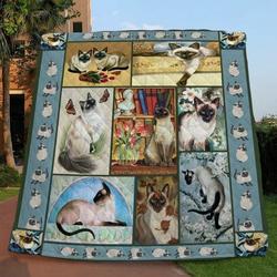 Siamese Cat Quilt Tdhsy and Home Decor