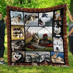 Siberian Husky Quilt Blanket Beeqt5022  Quilt and Home Decor