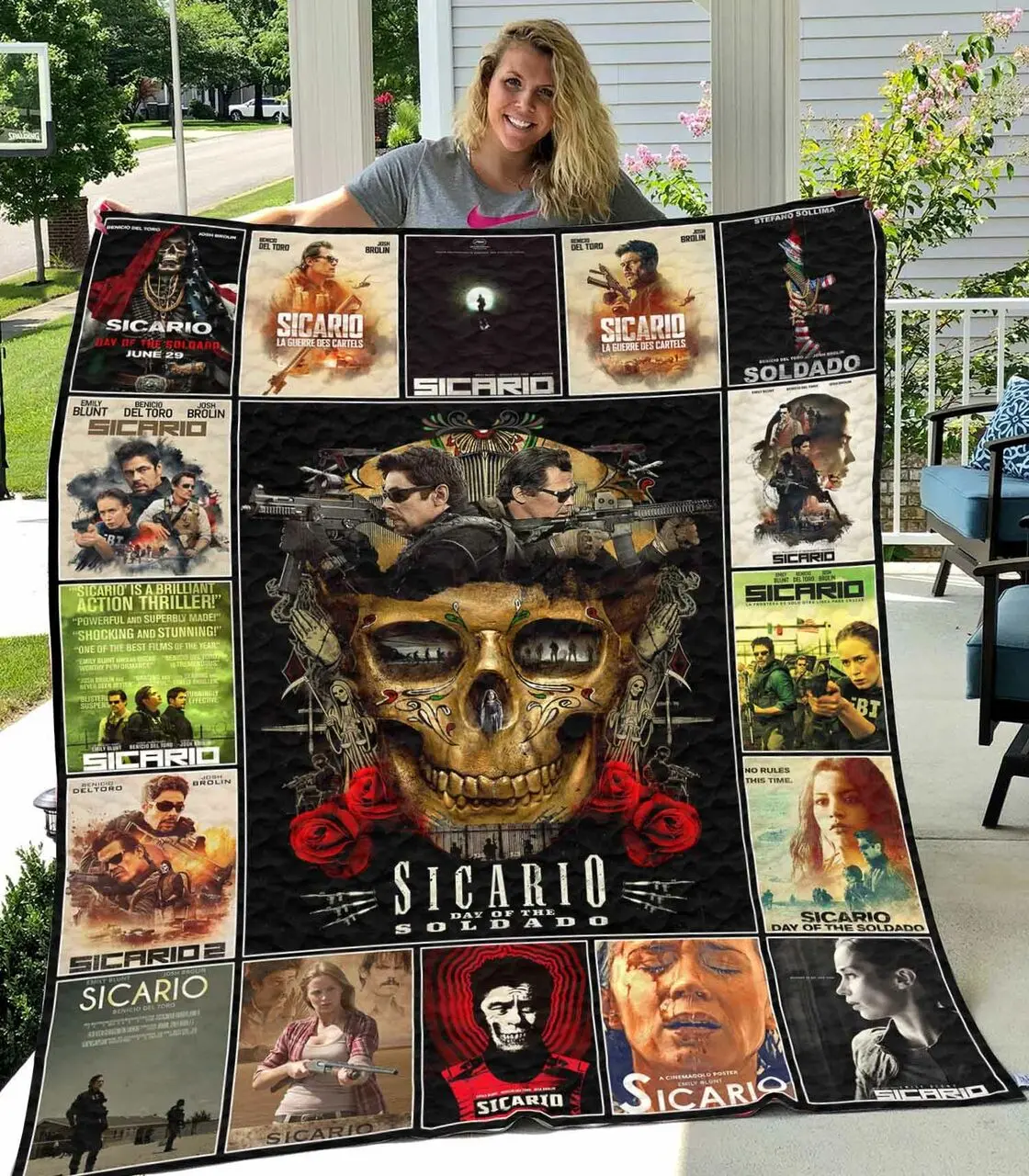 Sicario Quilt Blanket and Home Decor