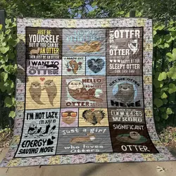 Significant Otter Cld1806111 Quilt Blanket and Home Decor