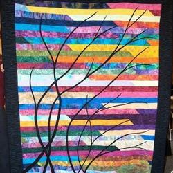Silhouette Tree Quilt Tdhdo and Home Decor
