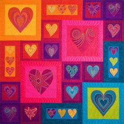 Silk Hearts Quilt Tdhys and Home Decor