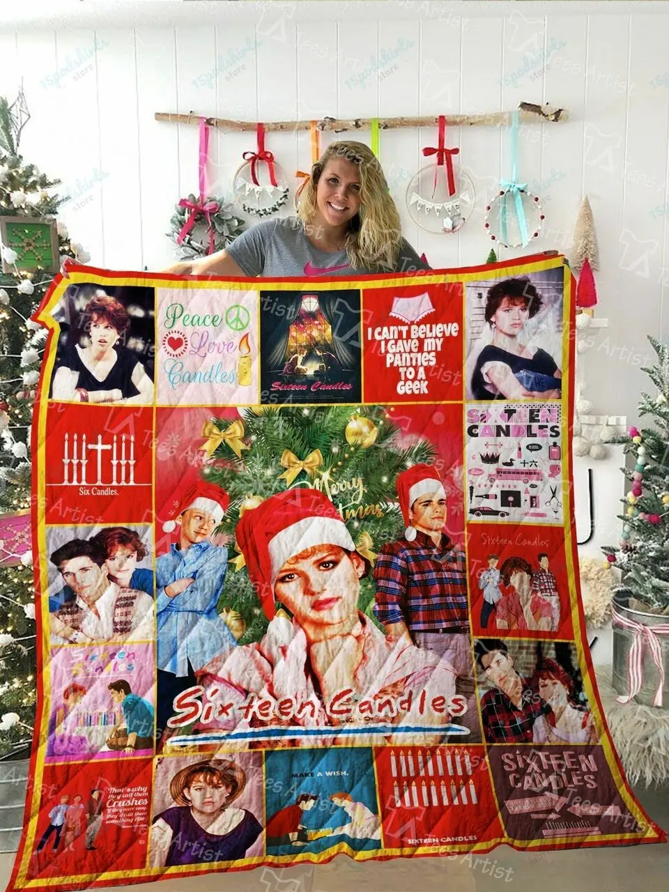 Sixteen Candles Quilt Blanket 02222 and Home Decor