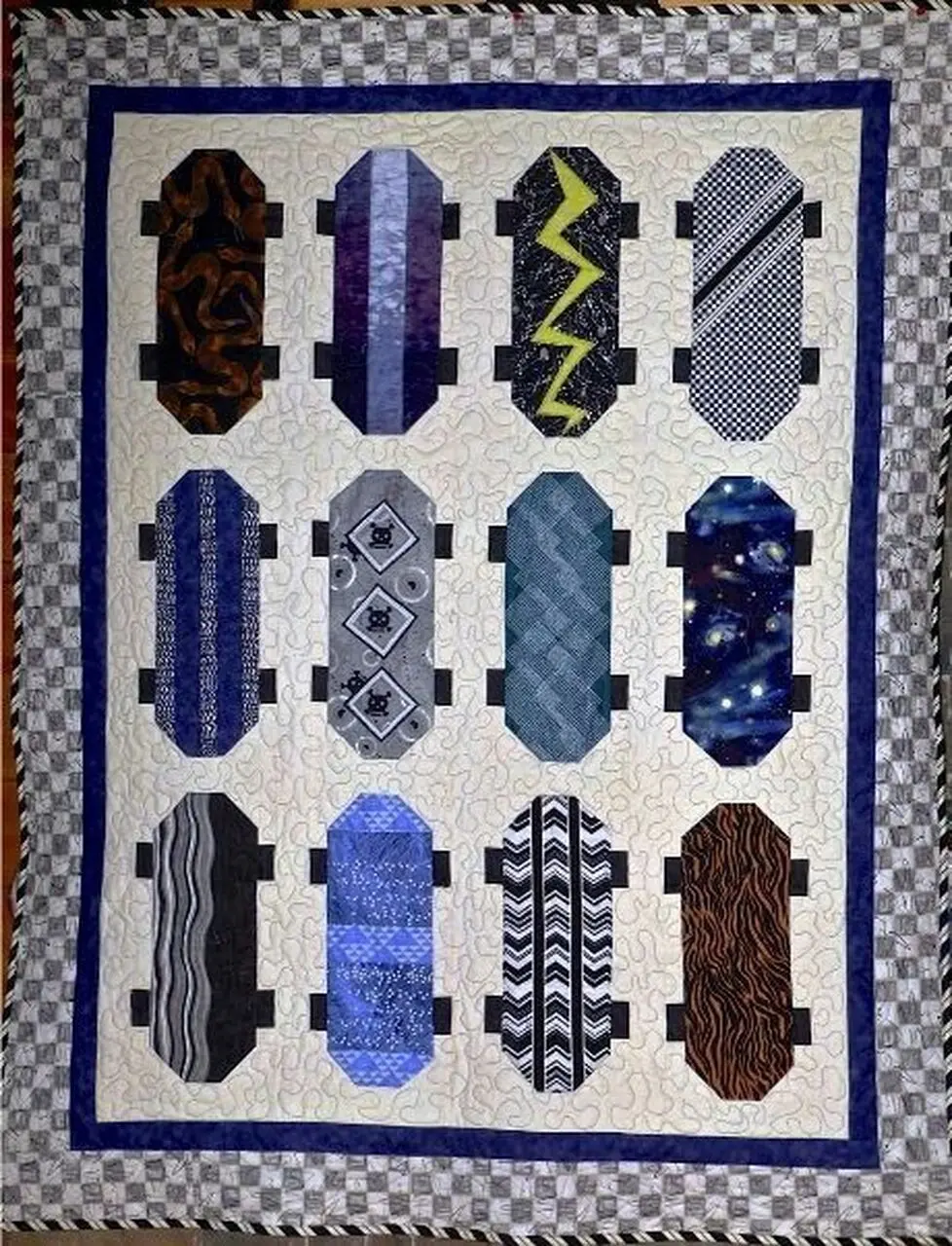 Skate Board Cla170650 Quilt Blanket and Home Decor
