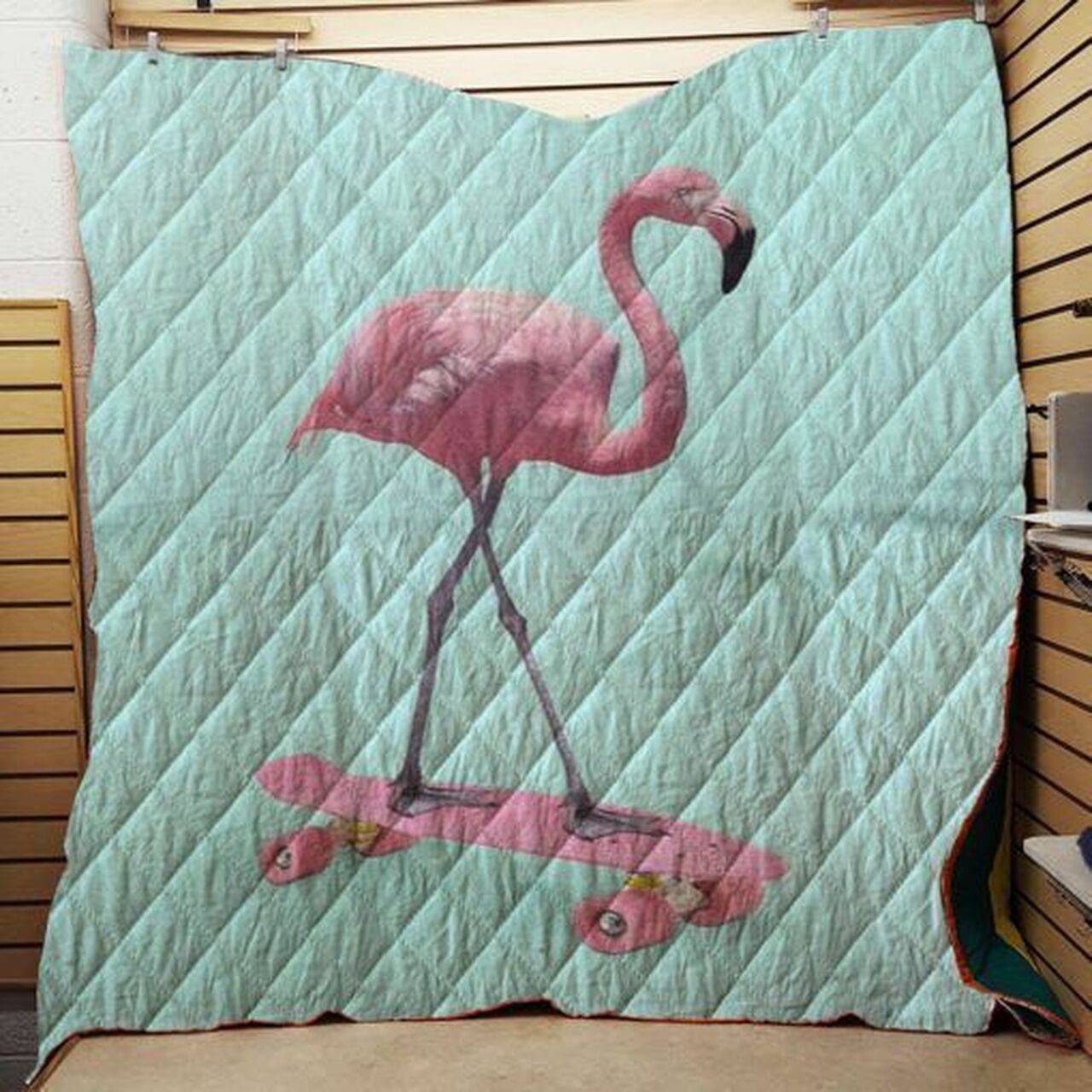 Skate Flamingo Quilt Tdhqw and Home Decor