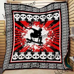 Skate Hard Or Go Home Ah Quilt Derqpr and Home Decor