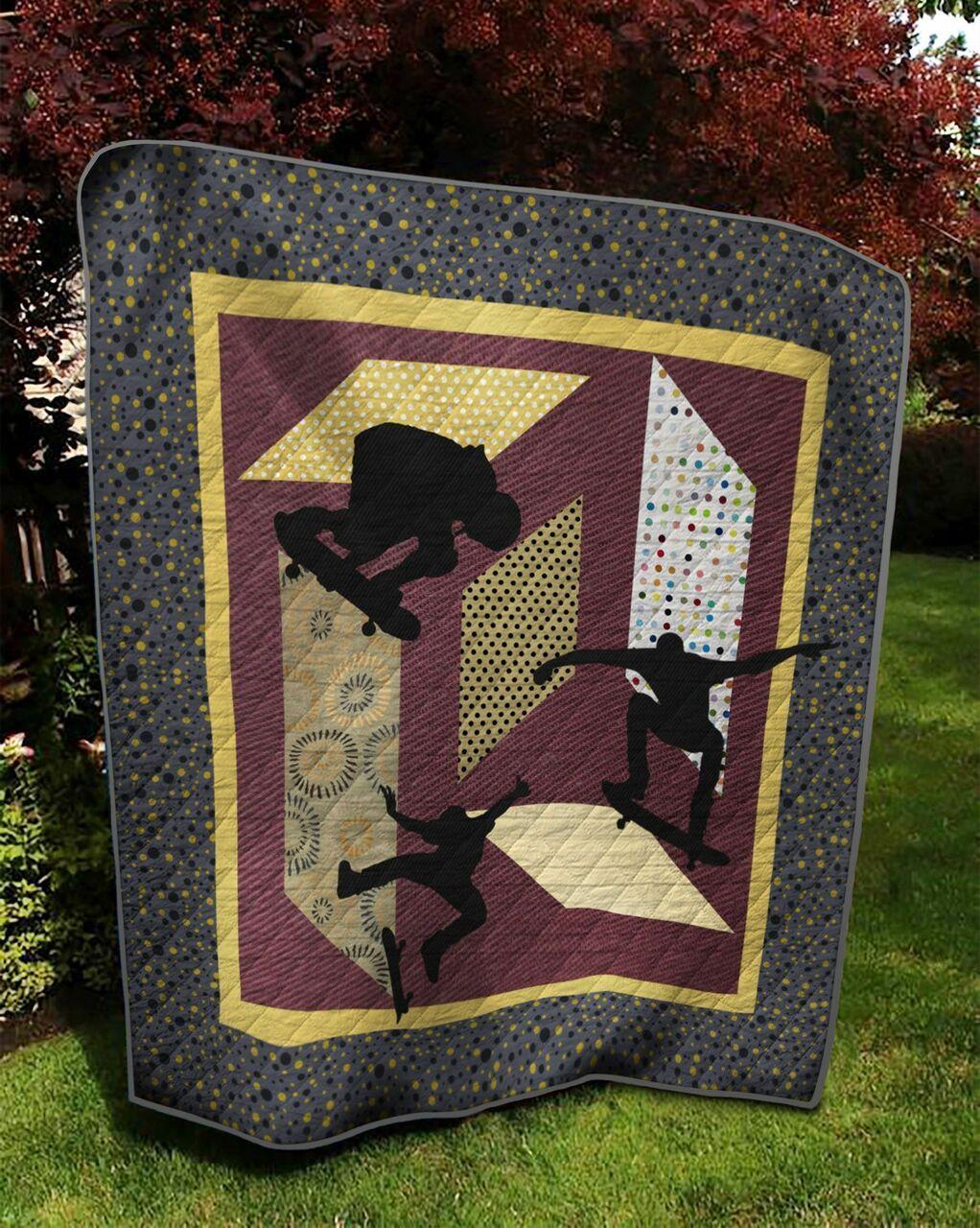 Skateboard Quilt Tdhlr and Home Decor