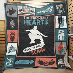 Skateboarding Quilt -Bt16_0308  Quilt and Home Decor
