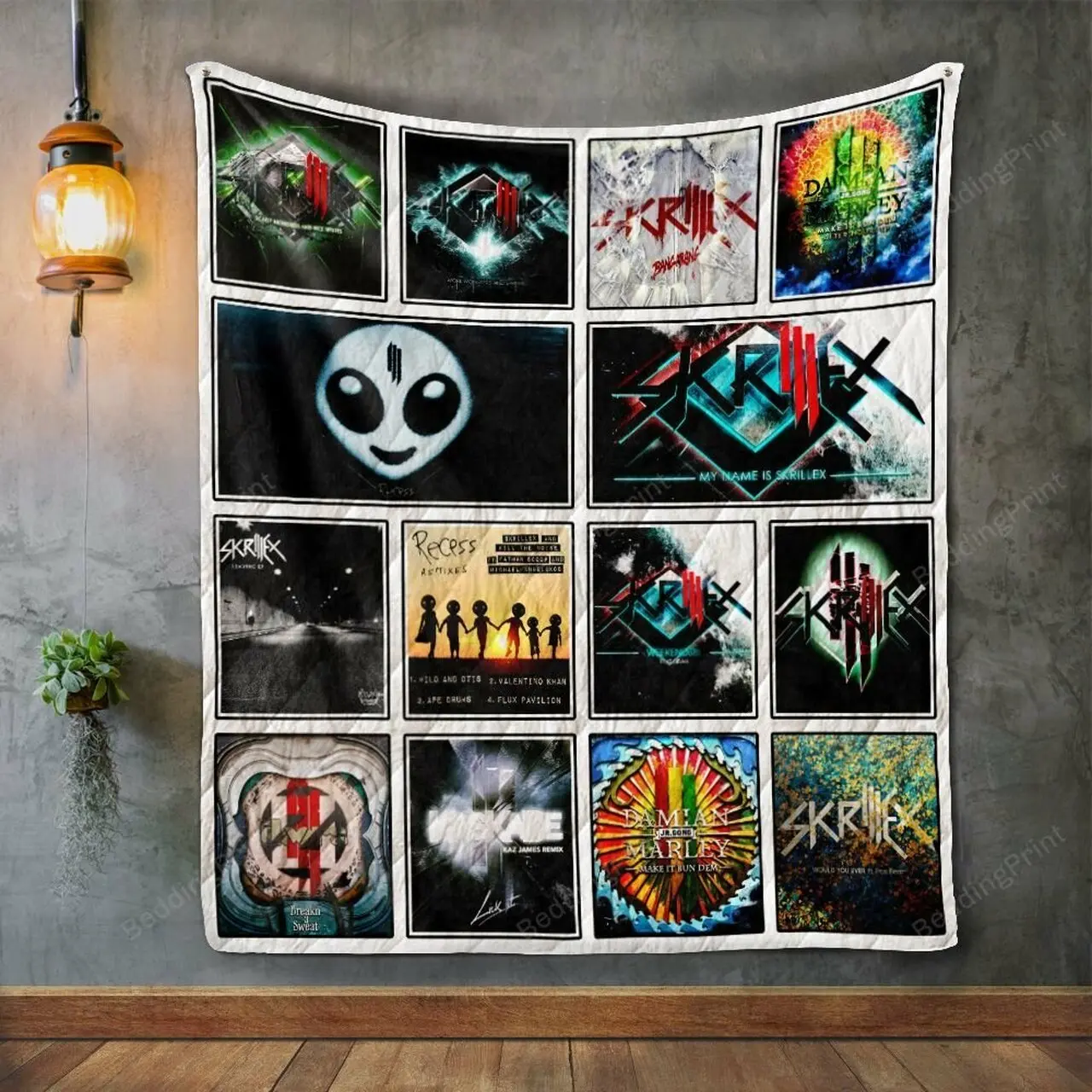 Skrillex Album Covers Quilt Blanket and Home Decor