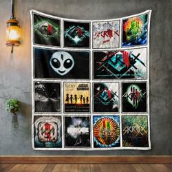 Skrillex Album Covers Quilt Blanket and Home Decor
