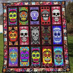 Skull 26 Blanket Th1307 Quilt and Home Decor