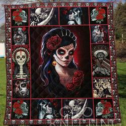 Skull 5 Blanket Th1307 Quilt and Home Decor