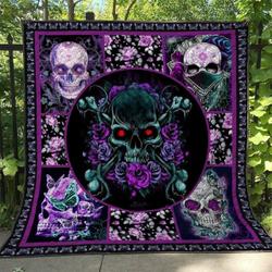 Skull Bi290706C Tbg Quilt Blanket and Home Decor