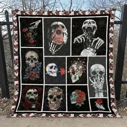Skull Li290704B Quilt Blanket and Home Decor