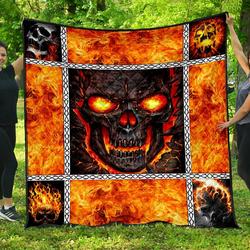 Skull Quilt  01992  Quilt and Home Decor
