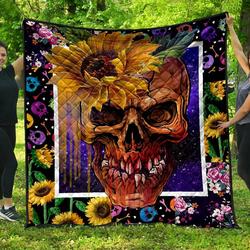 Skull Quilt -02099  Quilt and Home Decor