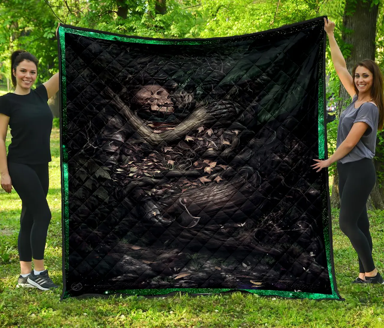 Skull Quilt 02515 Quilt and Home Decor