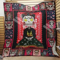 Skull Quilt Blanket Dhc13121578Vt and Home Decor
