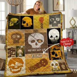 Skull Quilt Blanket Hhh290554Nh and Home Decor
