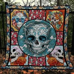 Skull Quilt Blanket Ver 70  Quilt and Home Decor