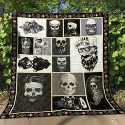 Skull Quilt Blanket Ver 91  Quilt and Home Decor