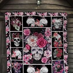 Skull Quilt Cd068  Quilt and Home Decor