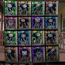 Skull Skull Cat Is The Best Vcb Quilt Derqfz and Home Decor