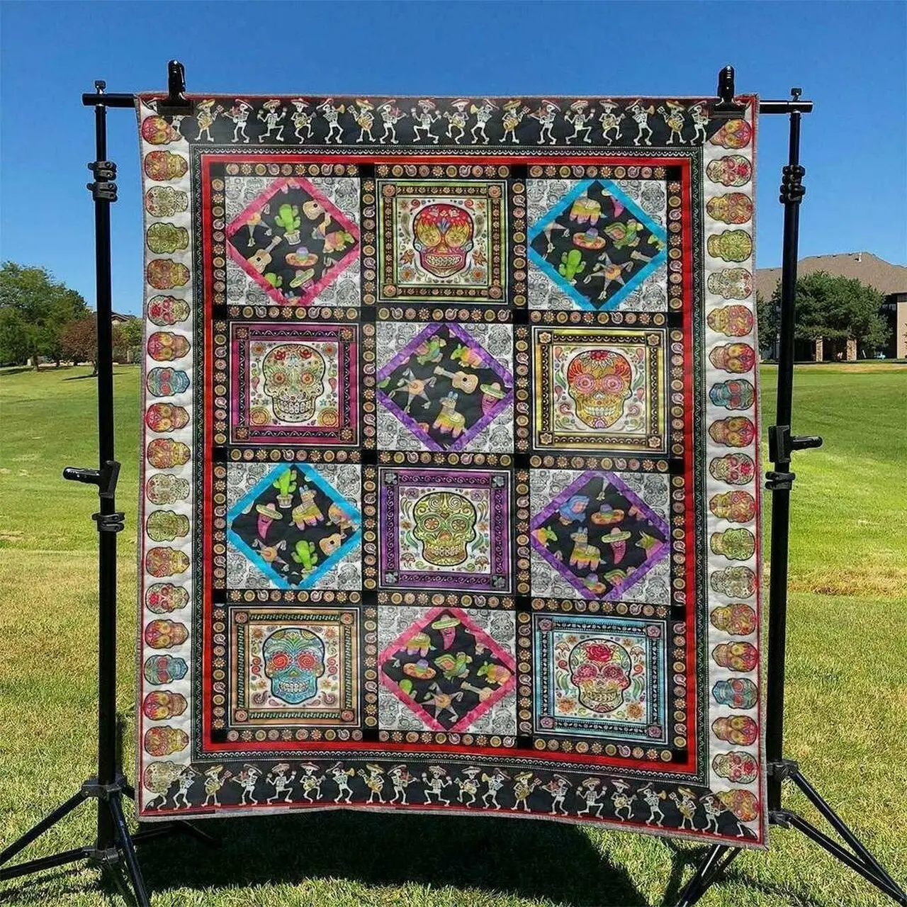 Skull Td2809802 Quilt Blanket and Home Decor