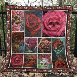 Skull Tu120710A Quilt Blanket and Home Decor