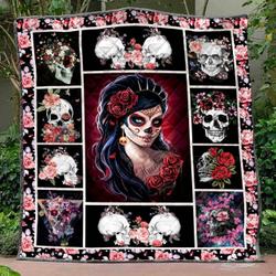 Skull Ye090706A Tbg Quilt Blanket and Home Decor