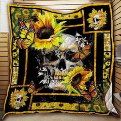Skull You Are My Sunshine Blanket Th17071 Quilt and Home Decor