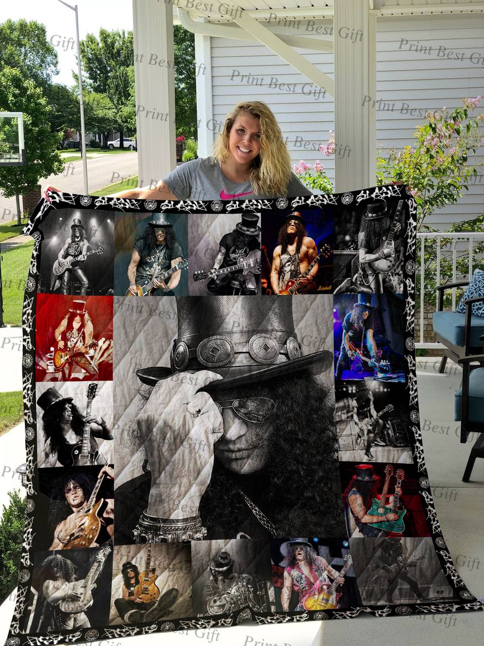 Slash Poster Quilt and Home Decor