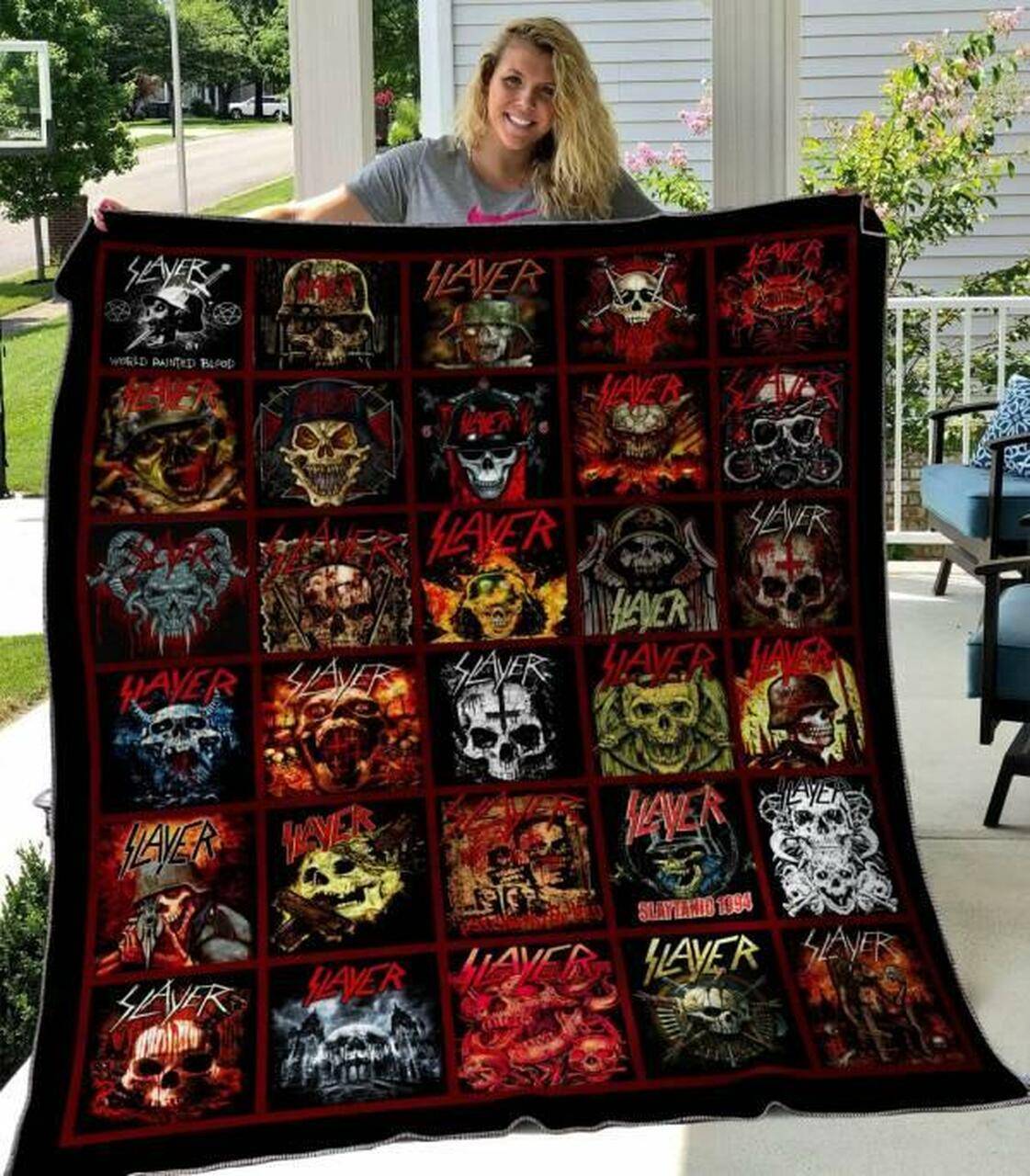 Slayer 3 Quilt Blanket Hvt250515 Quilt and Home Decor