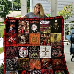 Slayer Albums Cover Poster Quilt Blanket Ver 2 and Home Decor