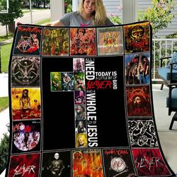Slayer Band Quilt Blanket and Home Decor